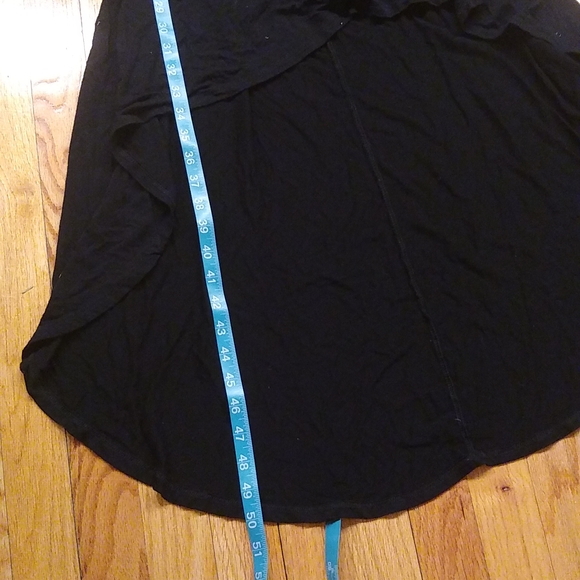 Sold 3/$15 sale Black high low cross back dress - Picture 10 of 11
